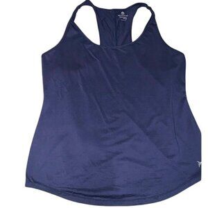 Old Navy Active Navy Semi-Fitted Racerback Tank Top Womens Size L